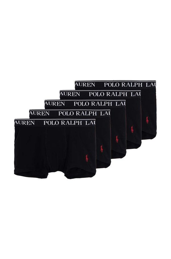 Polo Ralph Lauren Otroške boksarice Polo Ralph Lauren 5-pack črna barva