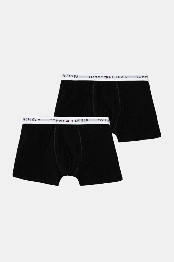 Tommy Hilfiger Otroške boksarice Tommy Hilfiger 2-pack črna barva, UB0UB00548