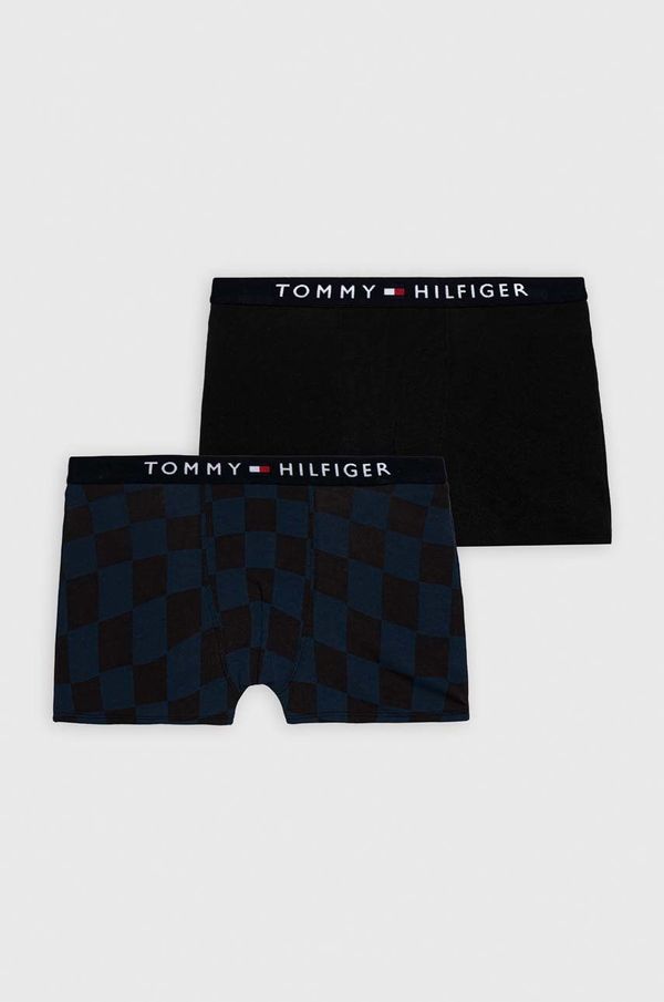 Tommy Hilfiger Otroške boksarice Tommy Hilfiger 2-pack mornarsko modra barva