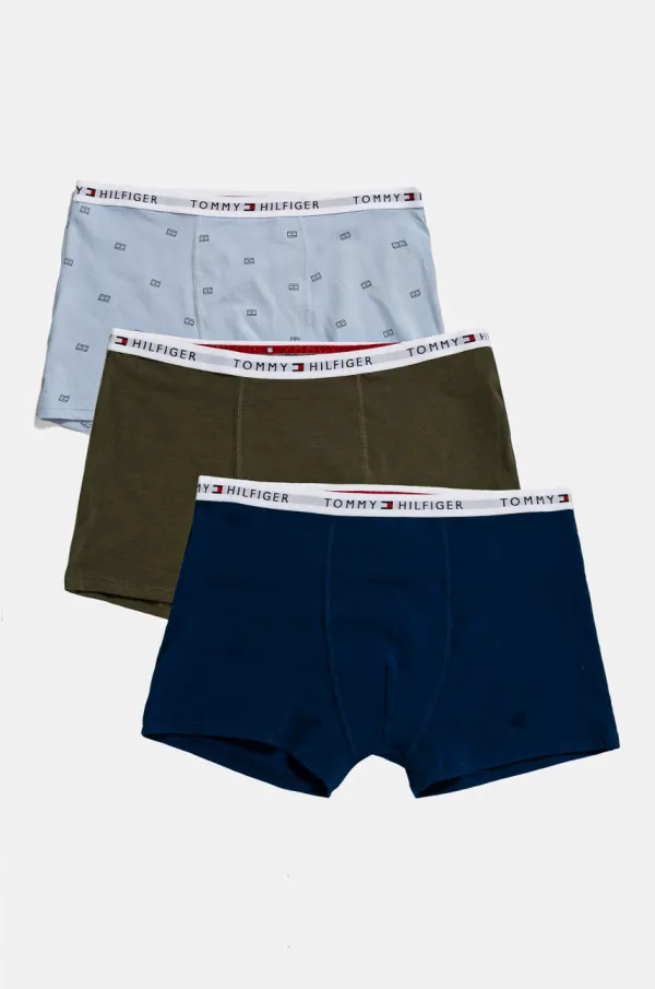 Tommy Hilfiger Otroške boksarice Tommy Hilfiger 7-pack zelena barva, UB0UB00552