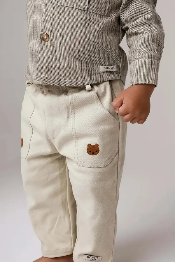 Donsje Otroške bombažne hlače Donsje Kassim Trousers Bear