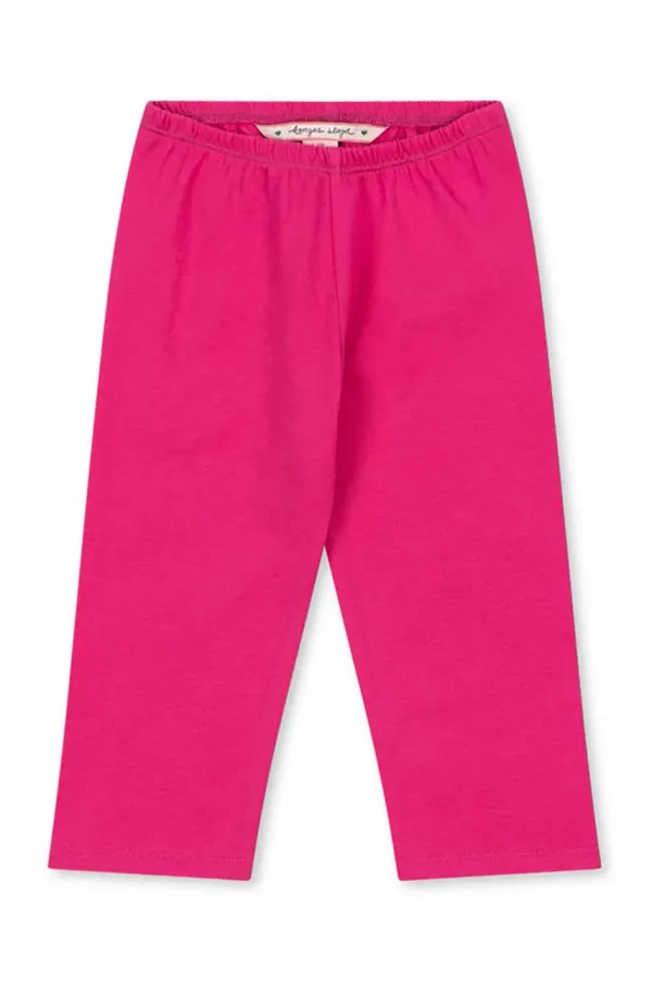 Konges Sløjd Otroške bombažne hlače Konges Sløjd BABETTE PANTS GOTS roza barva, KS102560