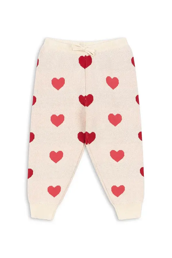 Konges Sløjd Otroške bombažne hlače Konges Sløjd LAPIS KNIT PANTS GOTS