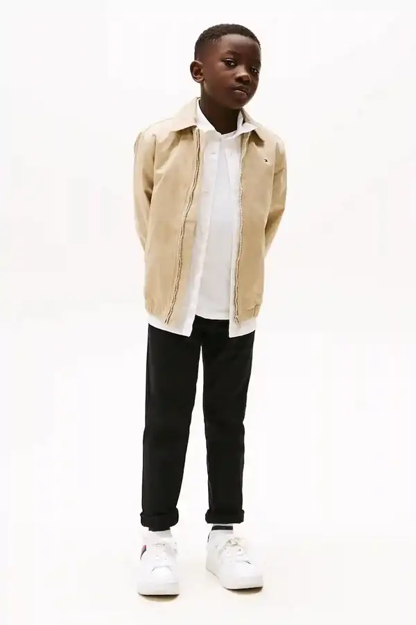 Tommy Hilfiger Otroške bombažne hlače Tommy Hilfiger