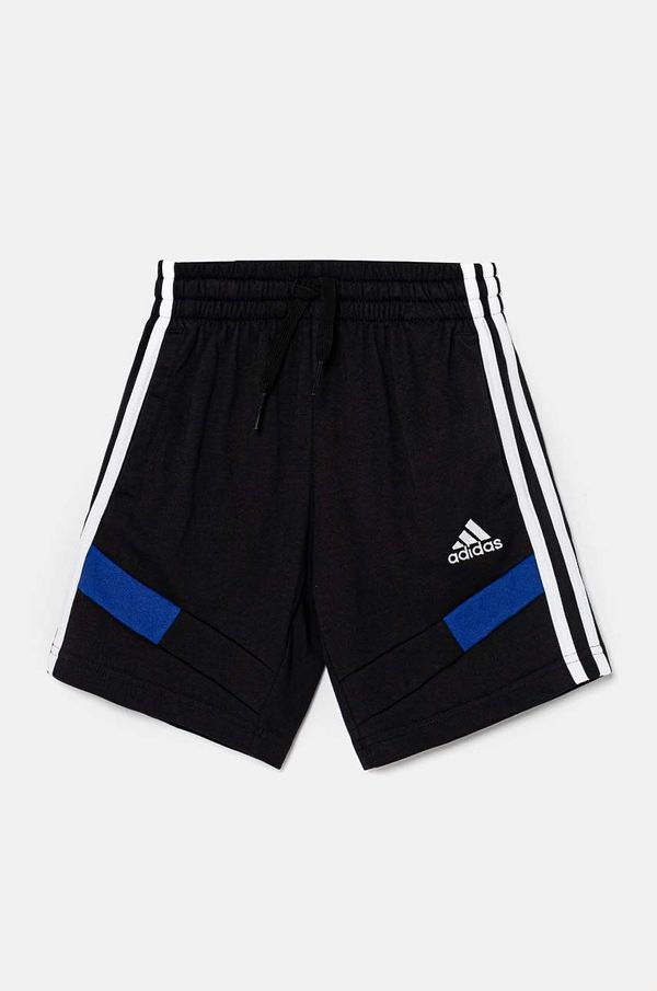 adidas Otroške bombažne kratke hlače adidas B SH CB črna barva, JE0315