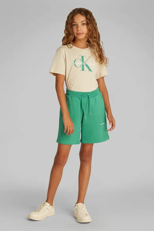 Calvin Klein Jeans Otroške bombažne kratke hlače Calvin Klein Jeans