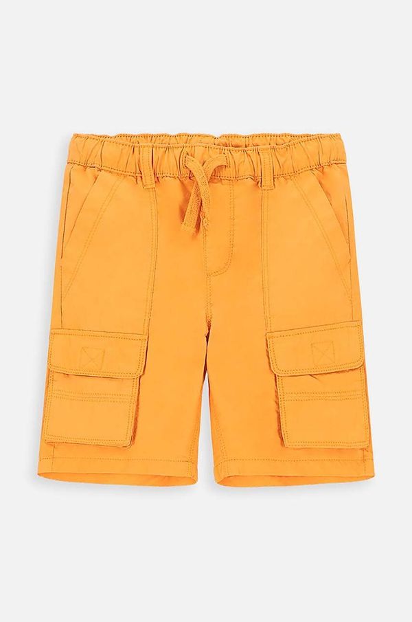 Coccodrillo Otroške bombažne kratke hlače Coccodrillo oranžna barva