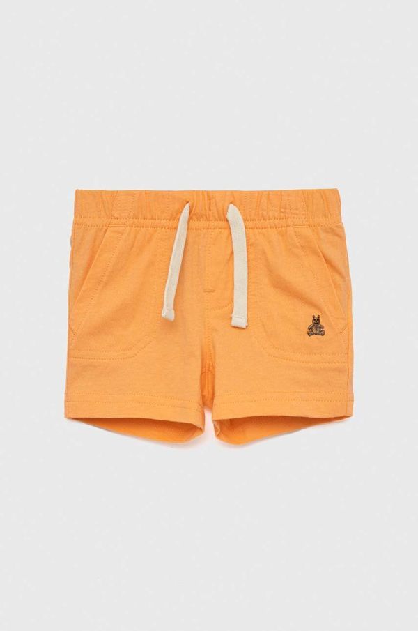 Gap Otroške bombažne kratke hlače GAP oranžna barva