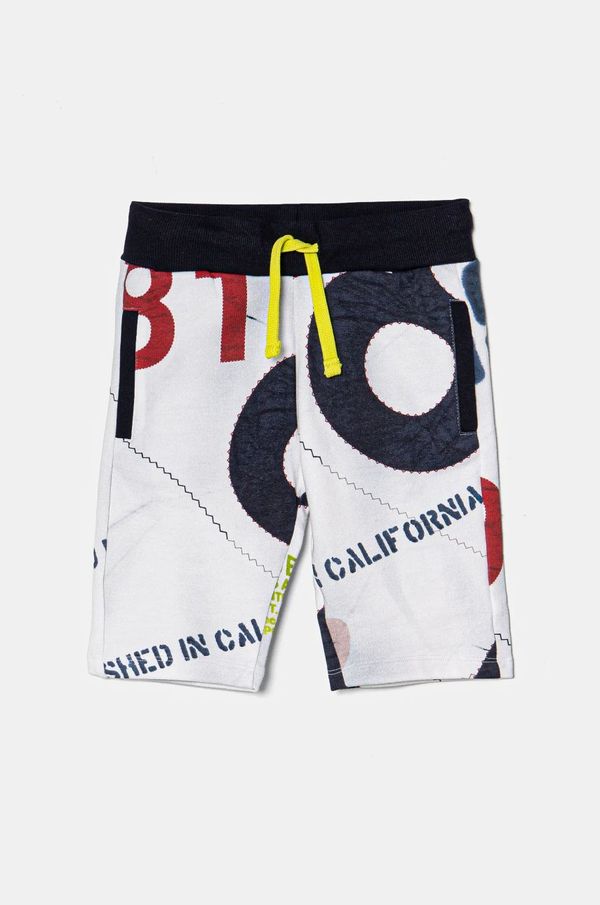 Guess Otroške bombažne kratke hlače Guess mornarsko modra barva, N5RD07 KA6R4