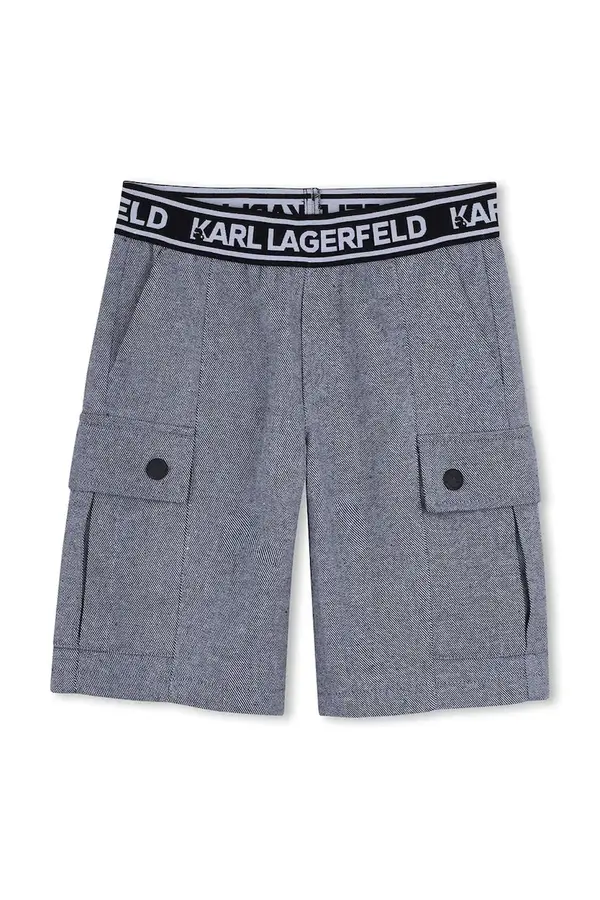 Karl Lagerfeld Otroške bombažne kratke hlače Karl Lagerfeld