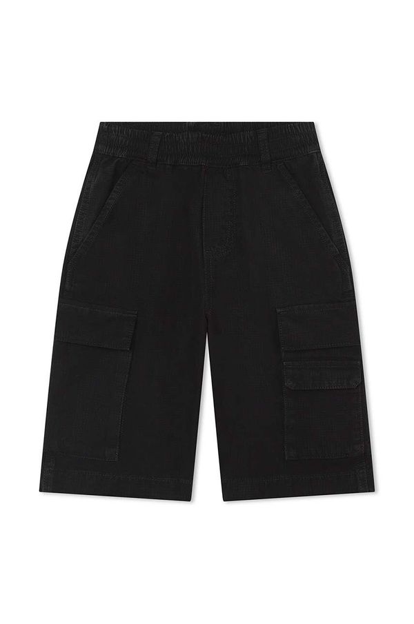 Marc Jacobs Otroške bombažne kratke hlače Marc Jacobs črna barva