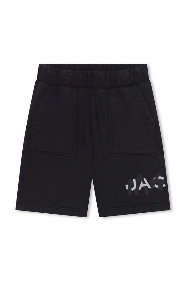 Marc Jacobs Otroške bombažne kratke hlače Marc Jacobs črna barva