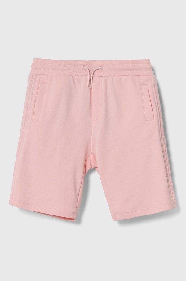 Marc Jacobs Otroške bombažne kratke hlače Marc Jacobs roza barva