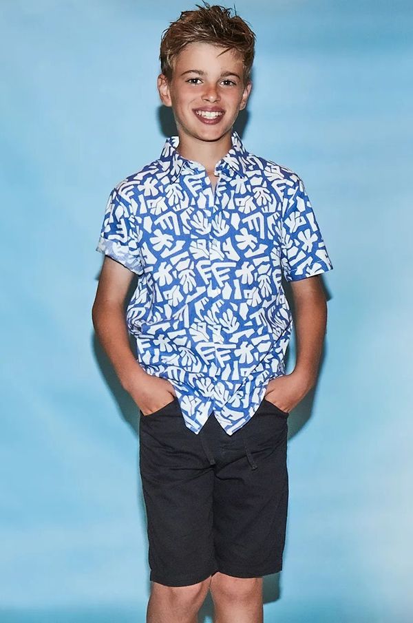 Mayoral Otroške bombažne kratke hlače Mayoral črna barva, 6205