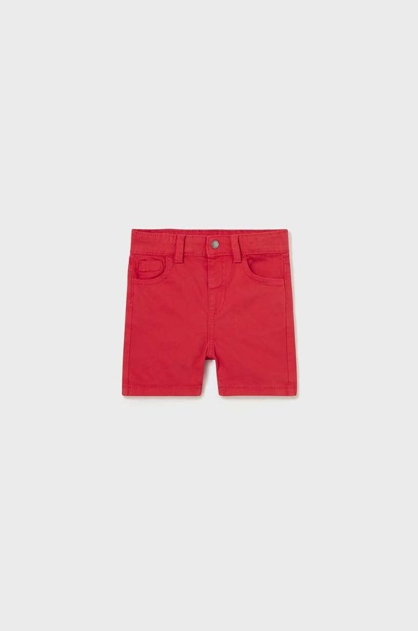 Mayoral Otroške bombažne kratke hlače Mayoral rdeča barva