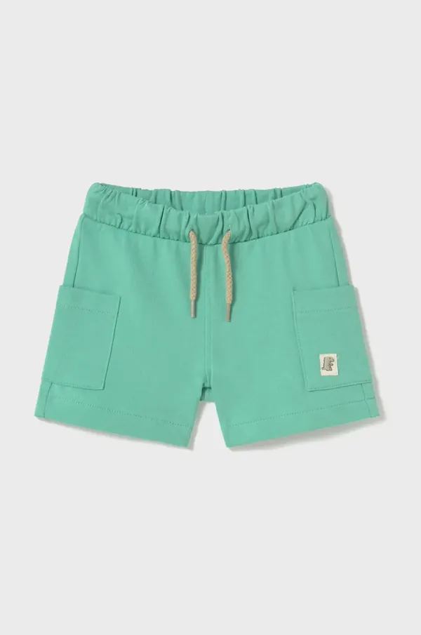Mayoral Otroške bombažne kratke hlače Mayoral turkizna barva, 1244