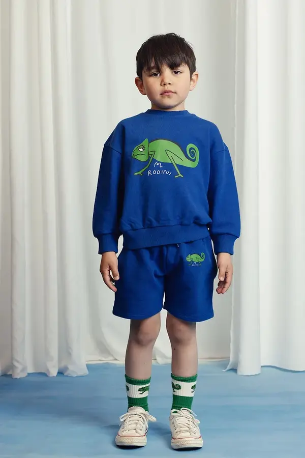 Mini Rodini Otroške bombažne kratke hlače Mini Rodini Lizard