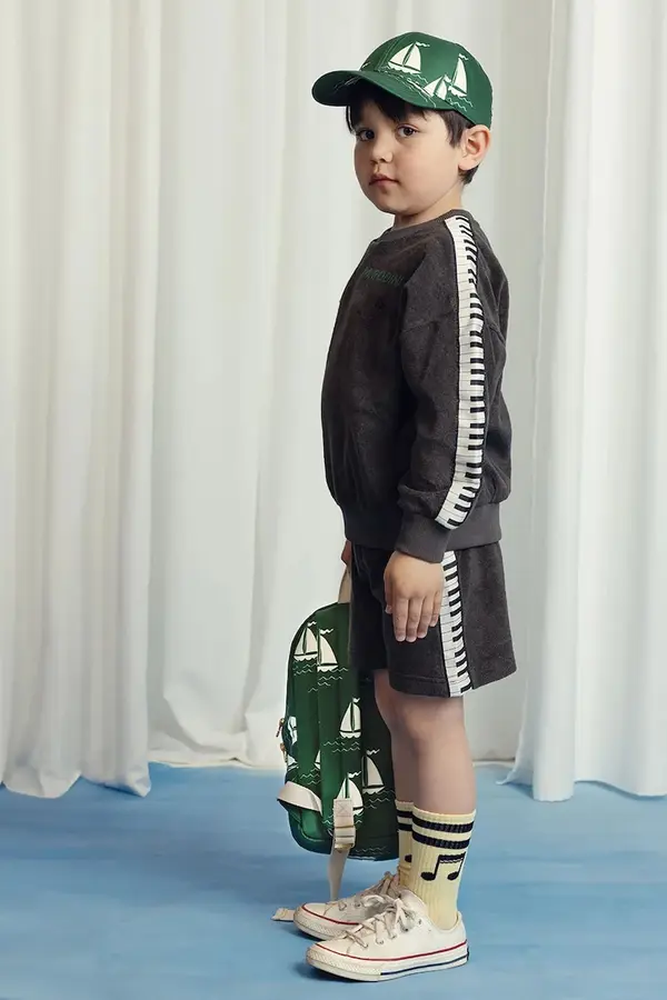 Mini Rodini Otroške bombažne kratke hlače Mini Rodini Piano terry