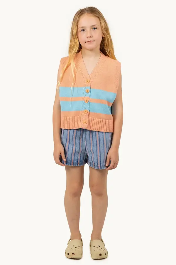 Tinycottons Otroške bombažne kratke hlače Tinycottons STRIPES MULTICOLOR SHORT