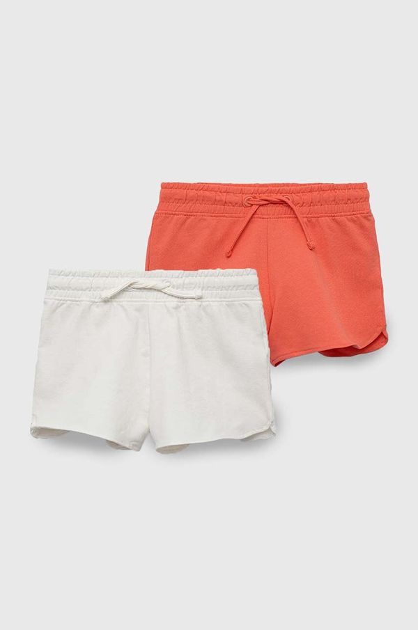Zippy Otroške bombažne kratke hlače zippy 2-pack oranžna barva