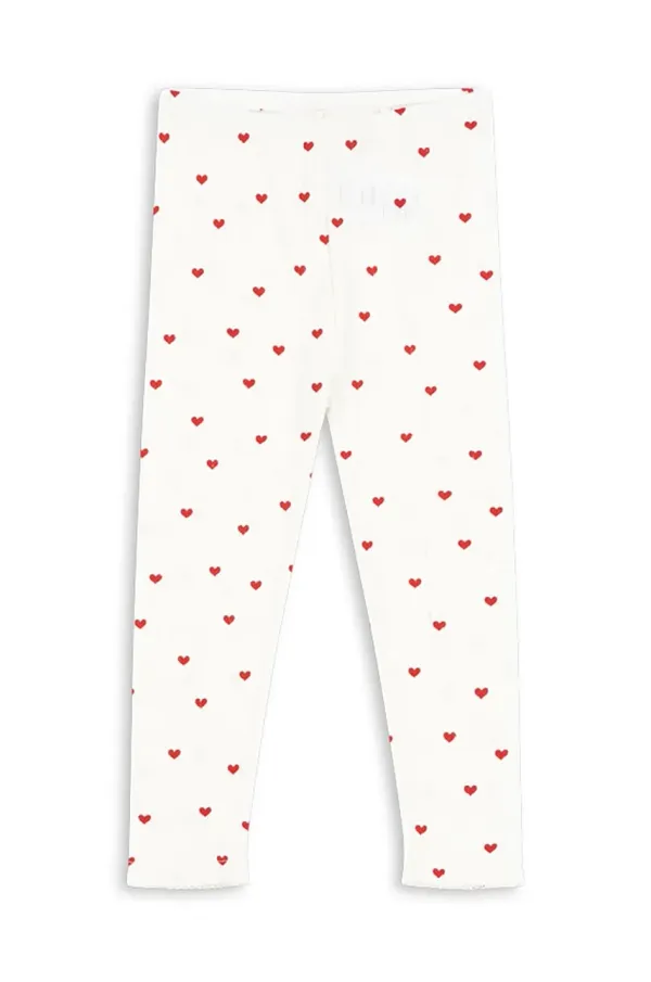 Konges Sløjd Otroške bombažne pajkice Konges Sløjd MINNIE PANTS GOTS bela barva, KS103363