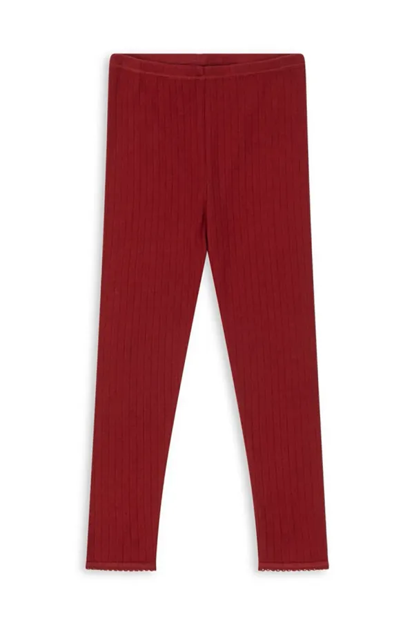 Konges Sløjd Otroške bombažne pajkice Konges Sløjd MINNIE PANTS GOTS rdeča barva, KS102058