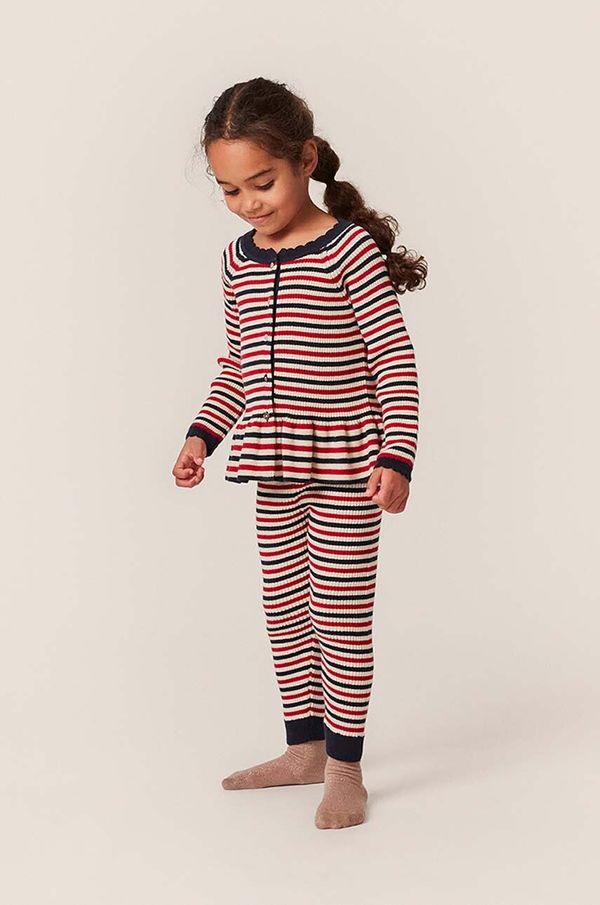 Konges Sløjd Otroške bombažne pajkice Konges Sløjd rdeča barva