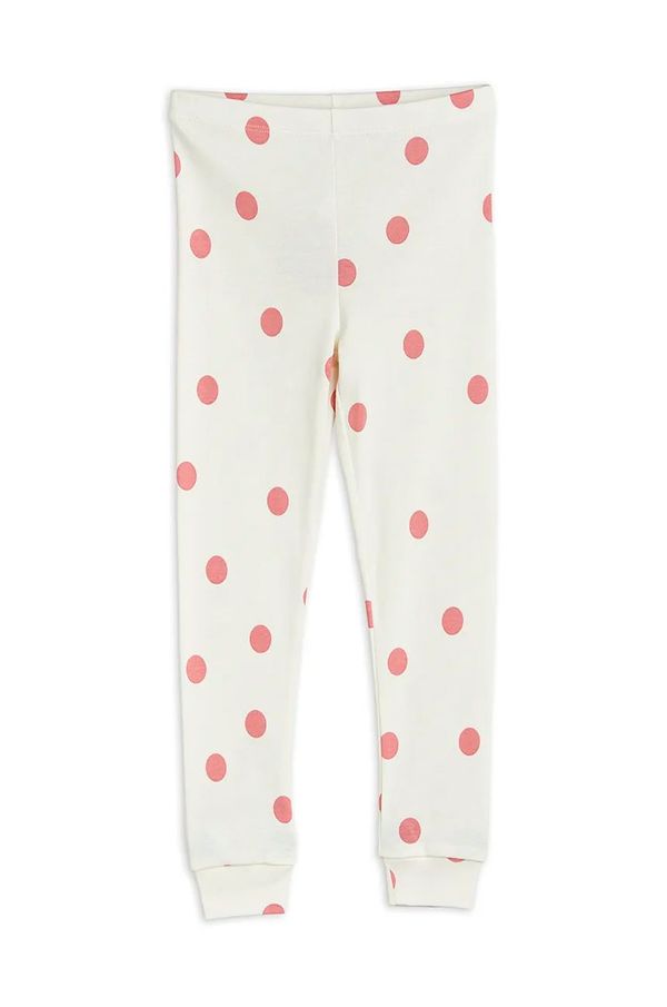 Mini Rodini Otroške bombažne pajkice Mini Rodini Dashing dog bela barva, 1100013610