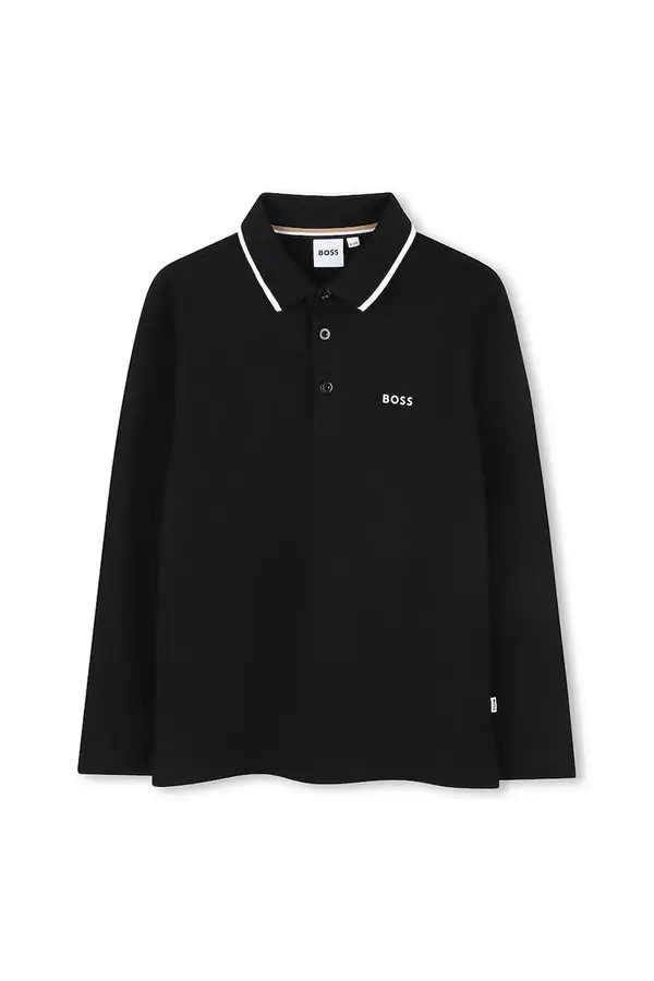 BOSS Otroške bombažne polo majice BOSS