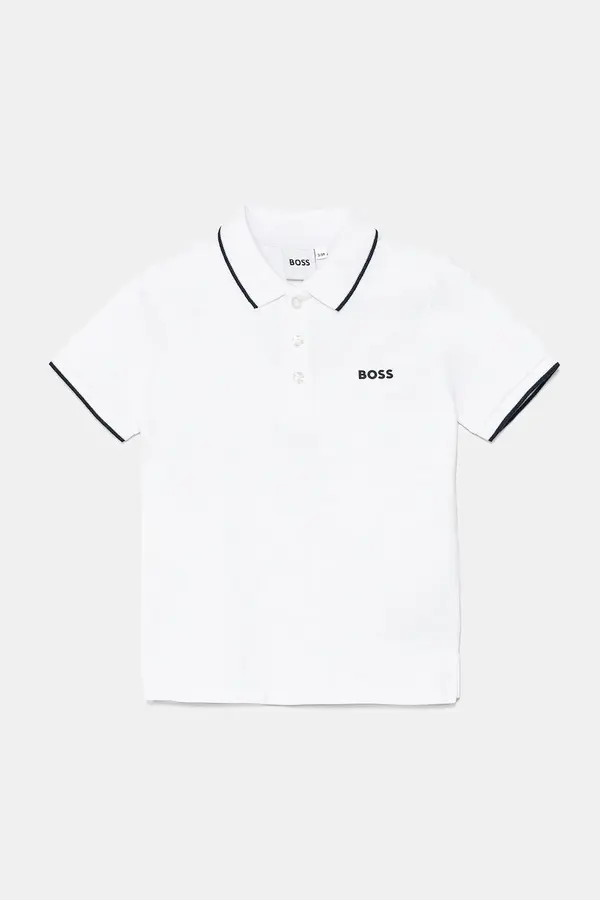 BOSS Otroške bombažne polo majice BOSS