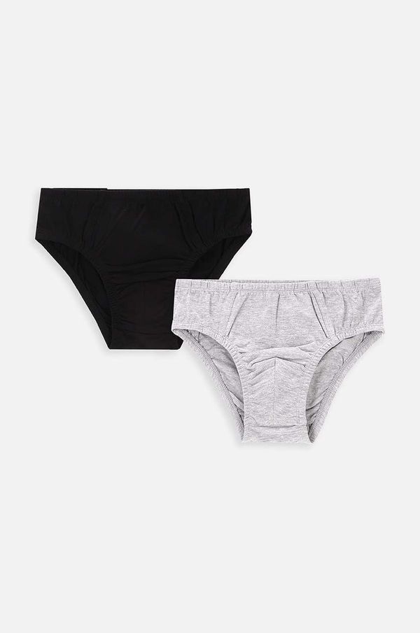 Coccodrillo Otroške bombažne spodnjice Coccodrillo 2-pack črna barva, BASIC UNDERWEAR