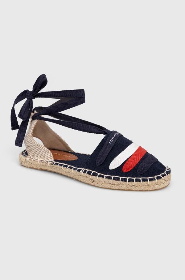 Tommy Hilfiger Otroške espadrile Tommy Hilfiger mornarsko modra barva