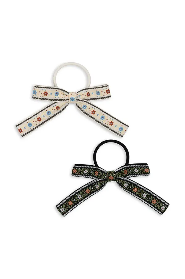 Konges Sløjd Otroške gumice za lase Konges Sløjd 2 PACK BOW ELASTIC 2-pack KS101350