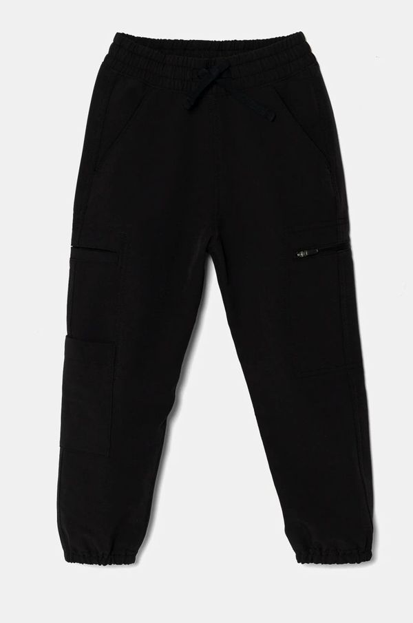 Abercrombie & Fitch Otroške hlače Abercrombie & Fitch črna barva, KI234-4088