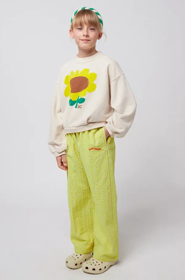 Bobo Choses Otroške hlače Bobo Choses rumena barva, 125AC082