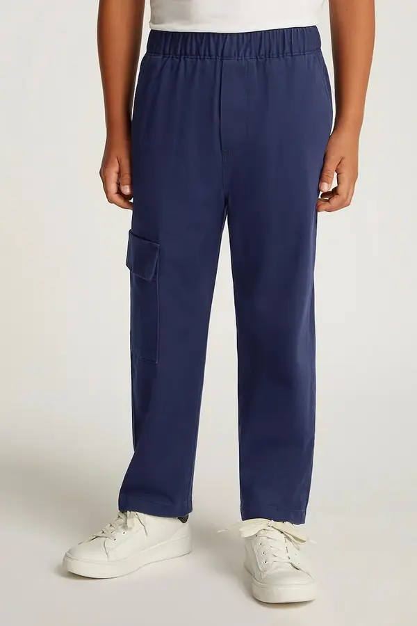 Calvin Klein Jeans Otroške hlače Calvin Klein Jeans TWILL SKATER CARGO