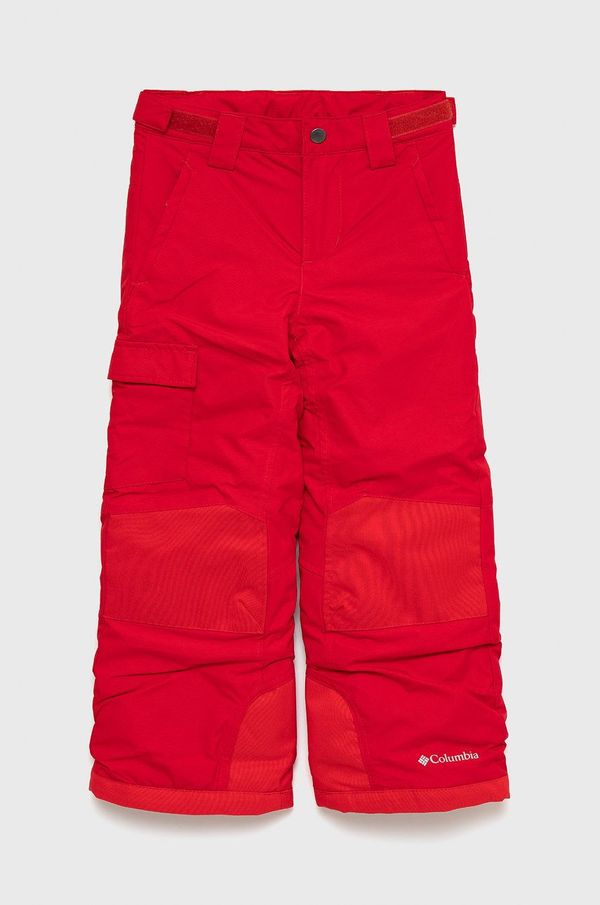 Columbia Otroške hlače Columbia rdeča barva