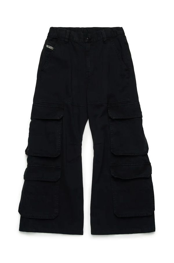 Diesel Otroške hlače Diesel PDARGJXCARGO TROUSERS črna barva, J02220