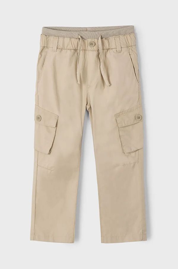 Mayoral Otroške hlače Mayoral cargo zelena barva, 3571