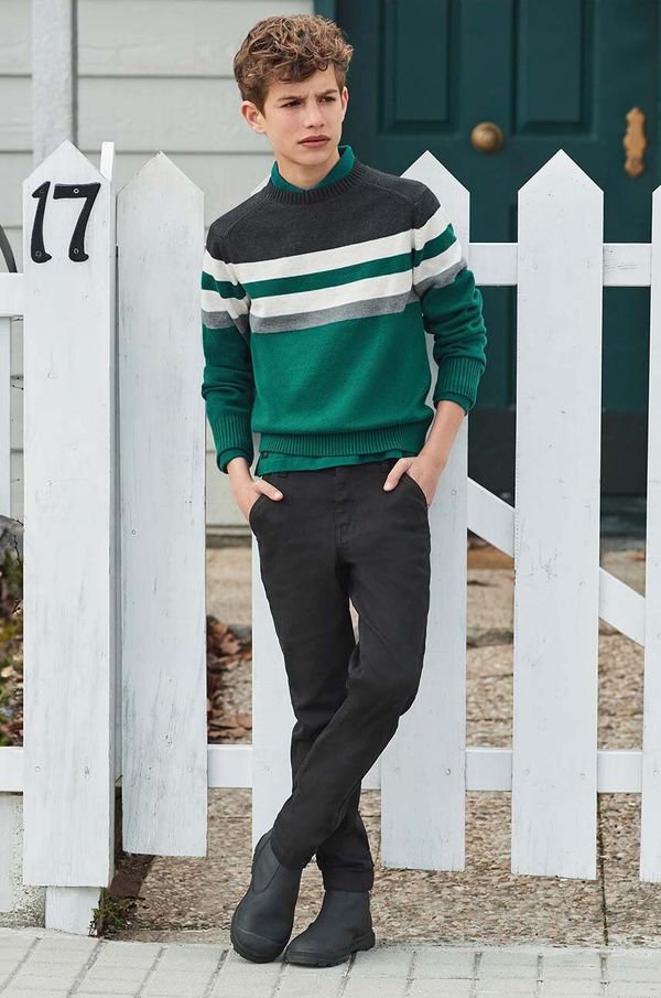 Mayoral Otroške hlače Mayoral joggery črna barva, 7540