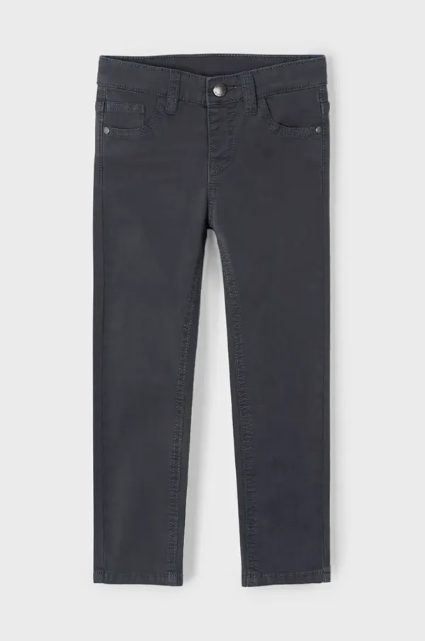 Mayoral Otroške hlače Mayoral slim fit basic črna barva, 509