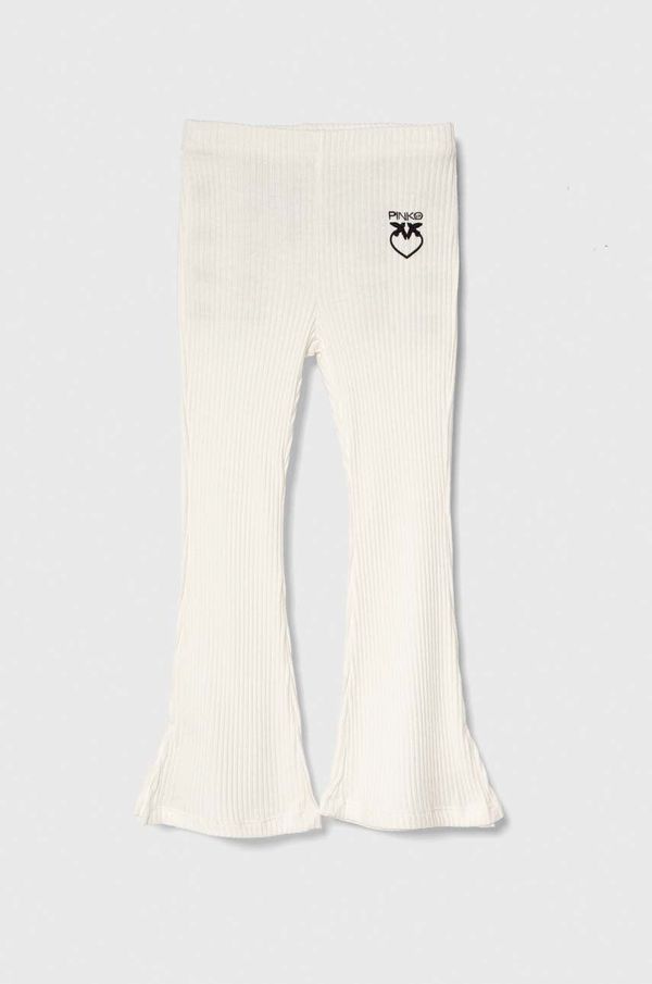 Pinko Up Otroške hlače Pinko Up bež barva