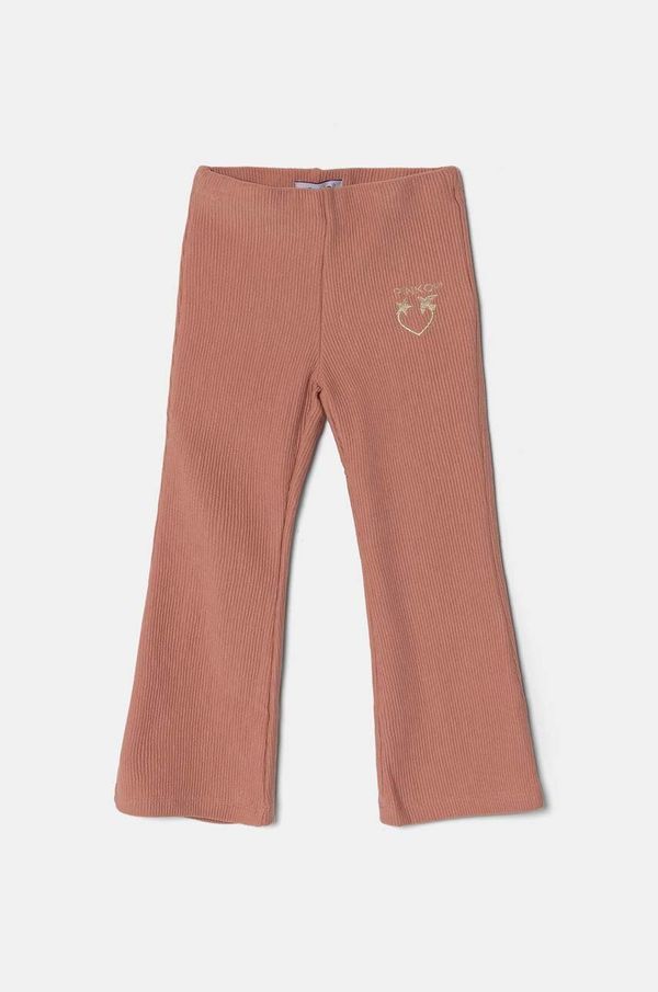 Pinko Up Otroške hlače Pinko Up roza barva, F4PIBGLG150