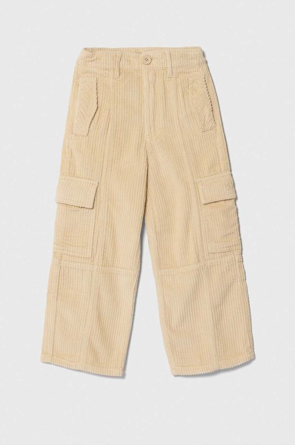 United Colors of Benetton Otroške hlače United Colors of Benetton bež barva