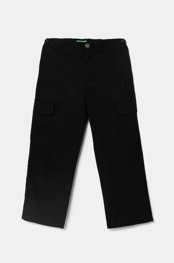 United Colors of Benetton Otroške hlače United Colors of Benetton črna barva, 4L2VCF04I