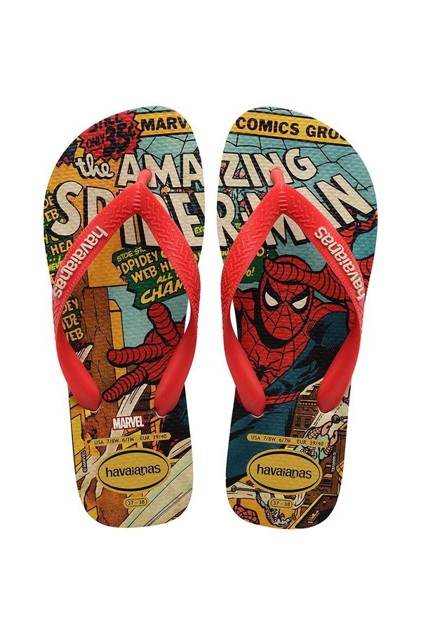 Havaianas Otroške japonke Havaianas TOP MARVEL CLASSICS rdeča barva