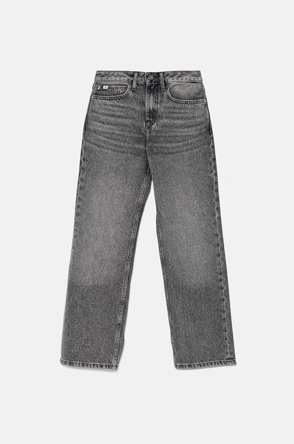 Calvin Klein Jeans Otroške kavbojke Calvin Klein Jeans HR WIDE LEG WSH IG0IG02600