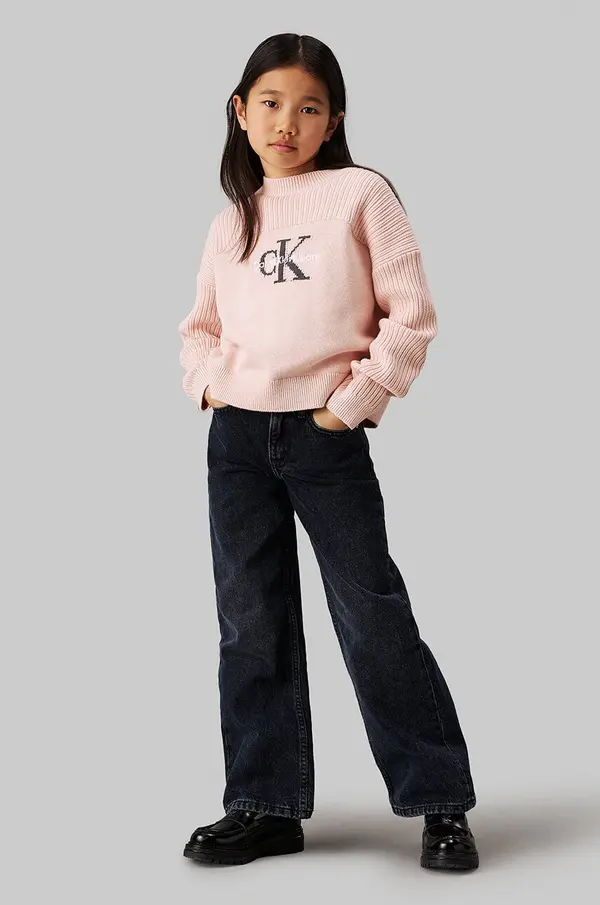 Calvin Klein Jeans Otroške kavbojke Calvin Klein Jeans HR WIDE