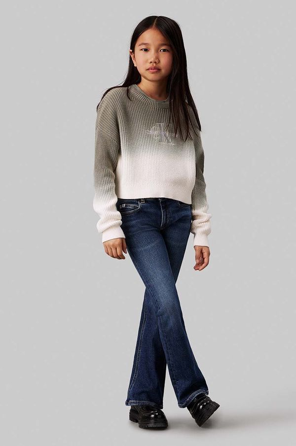 Calvin Klein Jeans Otroške kavbojke Calvin Klein Jeans MR FLARE IG0IG02504