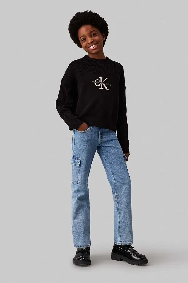 Calvin Klein Jeans Otroške kavbojke Calvin Klein Jeans MR STRAIGHT